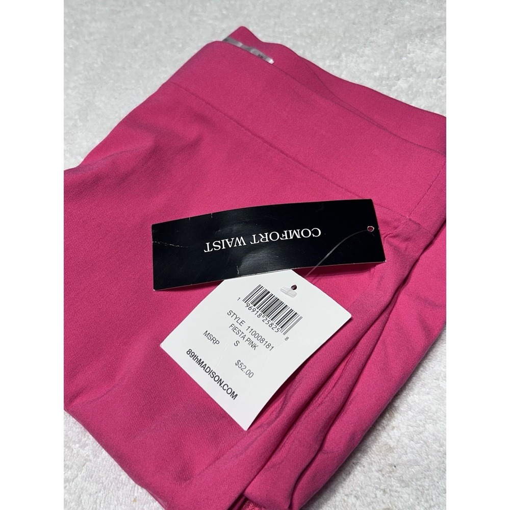 89th & MADISON WOMEN'S PANTS SIZE PS STRETCH CAPRI PINK STRETCH NWT MSRP $52